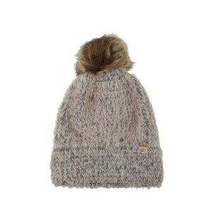Sable Touch Beanie with Fur Pom